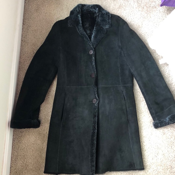 barneys shearling coat